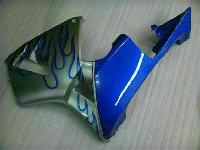 CBR 600 RR 2005-2006 Motorrad Verkleidungen - Weiß Blau Flamme CBR 600 RR 2005-2006 Motorrad Verkleidungen - Weiß Blau Flamme