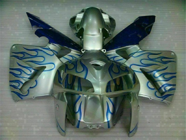 CBR 600 RR 2005-2006 Motorrad Verkleidungen - Weiß Blau Flamme CBR 600 RR 2005-2006 Motorrad Verkleidungen - Weiß Blau Flamme