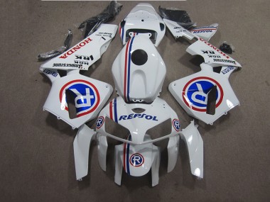 CBR 600 RR 2005-2006 Motorrad Verkleidungen - Weiß Blau Repsol