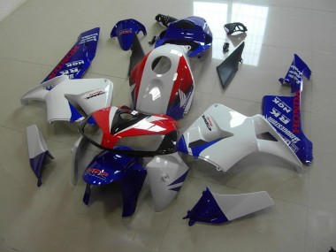 CBR 600 RR 2005-2006 Motorrad Verkleidungen - Weiß Blau Rot HRC