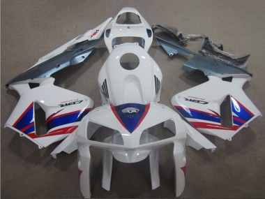 CBR 600 RR 2005-2006 Motorrad Verkleidungen - Weiß Blau Rot
