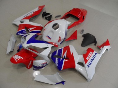 CBR 600 RR 2005-2006 Motorrad Verkleidungen - Weiß Blau Rot Motul HRC