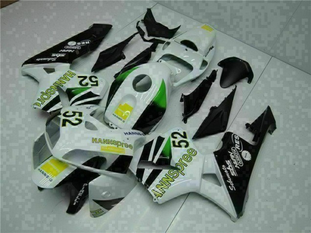 CBR 600 RR 2005-2006 Motorrad Verkleidungen - Weiß Gelb Grün 52 CBR 600 RR 2005-2006 Motorrad Verkleidungen - Weiß Gelb Grün 52