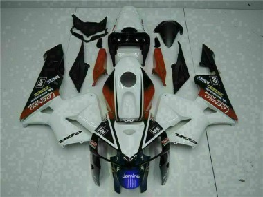CBR 600 RR 2005-2006 Motorrad Verkleidungen - Weiß Rot Schwarz Lee