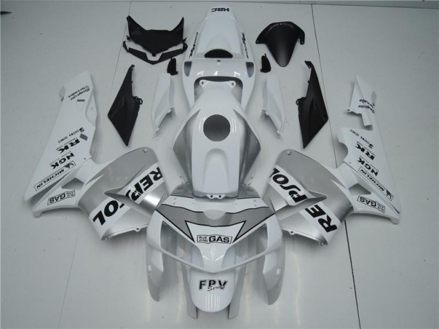 CBR 600 RR 2005-2006 Motorrad Verkleidungen - Weiß Silber Schwarz Repsol CBR 600 RR 2005-2006 Motorrad Verkleidungen - Weiß Silber Schwarz Repsol