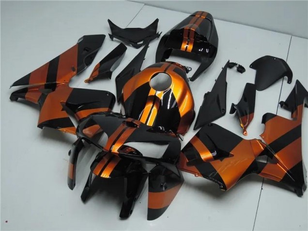 CBR 600 RR 2005-2006 Motorrad Vollverkleidung - Orange Schwarz CBR 600 RR 2005-2006 Motorrad Vollverkleidung - Orange Schwarz