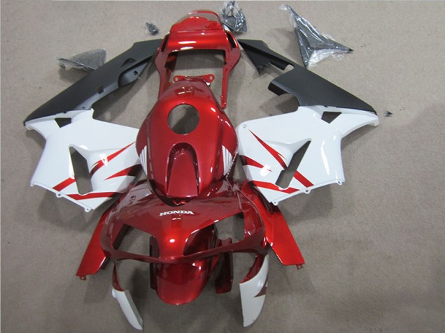 CBR 600 RR 2005-2006 Motorrad Vollverkleidung - Rot Weiß CBR 600 RR 2005-2006 Motorrad Vollverkleidung - Rot Weiß