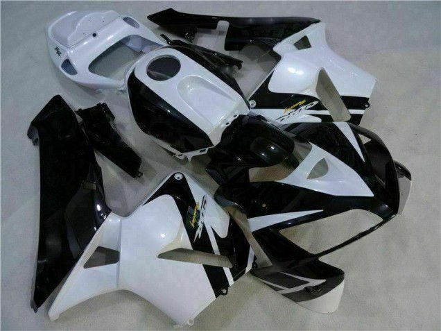 CBR 600 RR 2005-2006 Motorrad Vollverkleidung - Weiß Schwarz CBR 600 RR 2005-2006 Motorrad Vollverkleidung - Weiß Schwarz