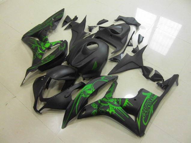 CBR 600 RR 2007-2008 Motorrad Verkleidungen - Grüner Totenkopf CBR 600 RR 2007-2008 Motorrad Verkleidungen - Grüner Totenkopf