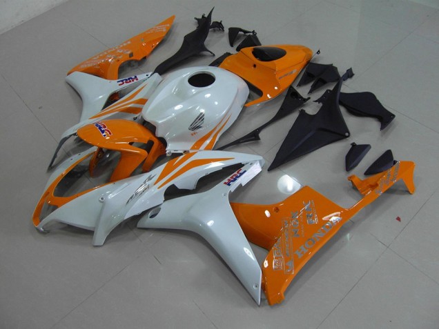 CBR 600 RR 2007-2008 Motorrad Verkleidungen - Perl Weiß Orange CBR 600 RR 2007-2008 Motorrad Verkleidungen - Perl Weiß Orange