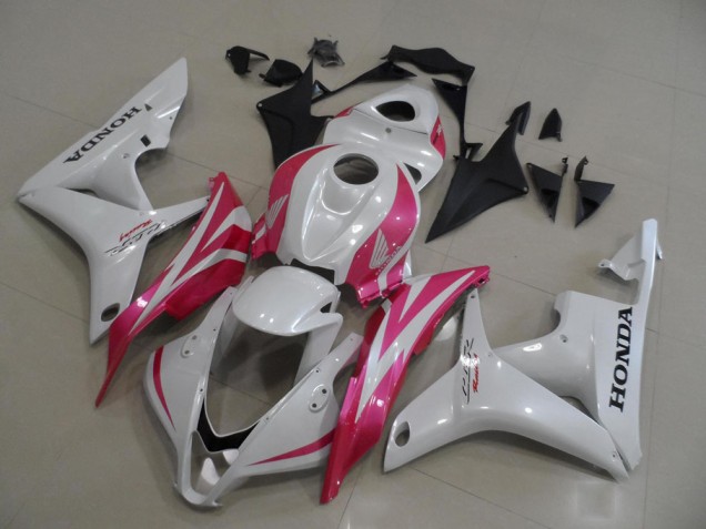 CBR 600 RR 2007-2008 Motorrad Verkleidungen - Perl Weiß mit Rosa CBR 600 RR 2007-2008 Motorrad Verkleidungen - Perl Weiß mit Rosa
