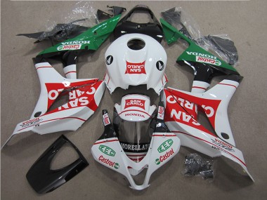 CBR 600 RR 2007-2008 Motorrad Verkleidungen - Rot Weiß San Carlo