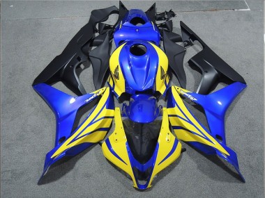 CBR 600 RR 2007-2008 Motorrad Verkleidungen - Schwarz Blau Gelb