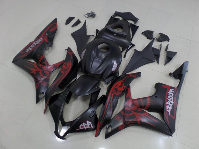 CBR 600 RR 2007-2008 Motorrad Verkleidungen - Schwarz Rot CBR 600 RR 2007-2008 Motorrad Verkleidungen - Schwarz Rot