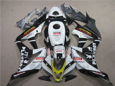CBR 600 RR 2007-2008 Motorrad Verkleidungen - Schwarz Rot Weiß DENSO