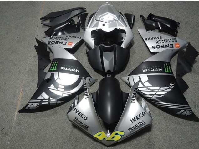 CBR 600 RR 2007-2008 Motorrad Verkleidungen - Schwarz Silber Monster IVECO 46 CBR 600 RR 2007-2008 Motorrad Verkleidungen - Schwarz Silber Monster IVECO 46