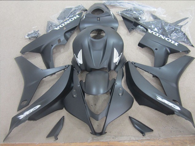 CBR 600 RR 2007-2008 Motorrad Verkleidungen - Schwarz Weiß Aufkleber CBR 600 RR 2007-2008 Motorrad Verkleidungen - Schwarz Weiß Aufkleber
