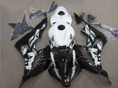 CBR 600 RR 2007-2008 Motorrad Verkleidungen - Schwarz Weiß