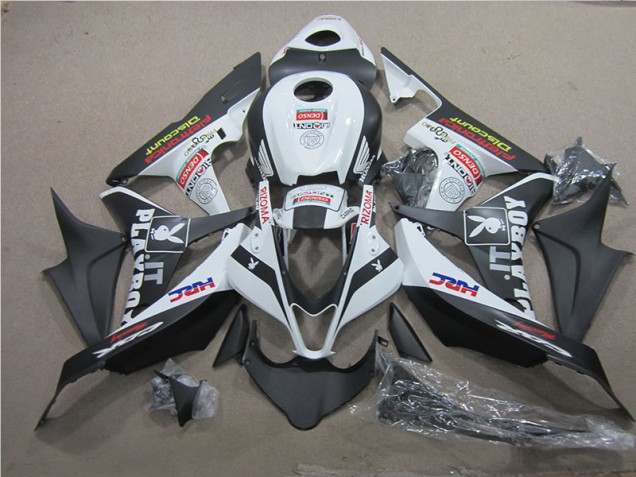 CBR 600 RR 2007-2008 Motorrad Verkleidungen - Schwarz Weißes HRC CBR 600 RR 2007-2008 Motorrad Verkleidungen - Schwarz Weißes HRC