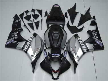 CBR 600 RR 2007-2008 Motorrad Verkleidungen - Silber Repsol Schwarz