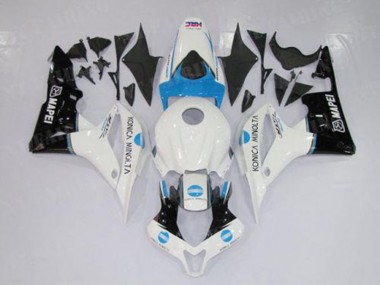 CBR 600 RR 2007-2008 Motorrad Verkleidungen - Weiß Blau Schwarz