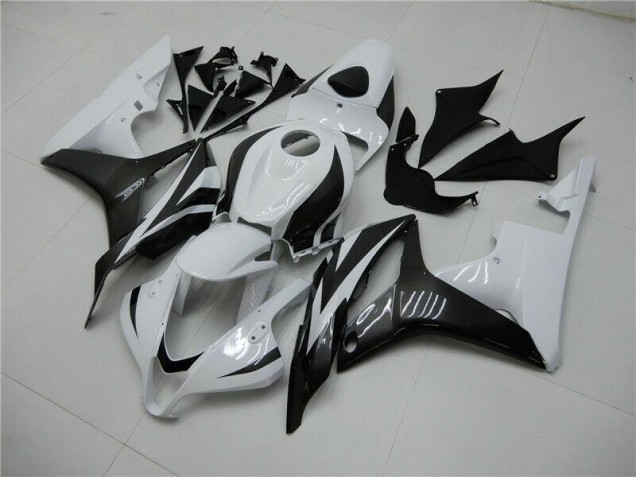 CBR 600 RR 2007-2008 Motorrad Verkleidungen - Weiß Schwarz CBR 600 RR 2007-2008 Motorrad Verkleidungen - Weiß Schwarz