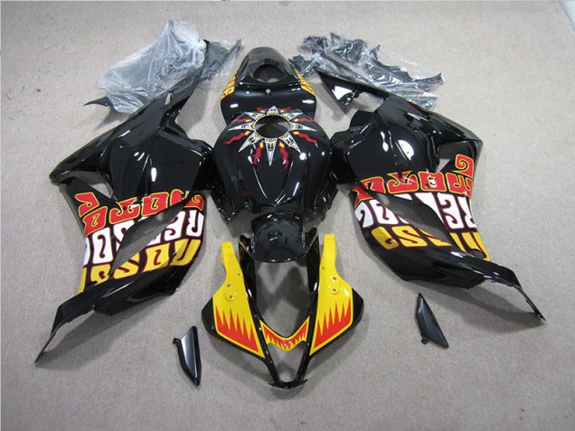 CBR 600 RR 2009-2012 Motorrad Verkleidung - Schwarz Gelb CBR 600 RR 2009-2012 Motorrad Verkleidung - Schwarz Gelb