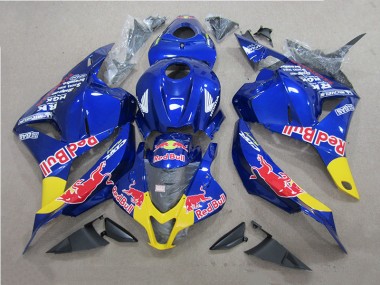 CBR 600 RR 2009-2012 Motorrad Verkleidungen - Blau Rot Bull
