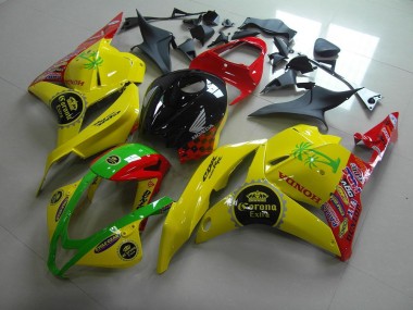 CBR 600 RR 2009-2012 Motorrad Verkleidungen - Gelb Corona Extra