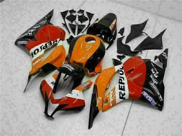 CBR 600 RR 2009-2012 Motorrad Verkleidungen - Orange Repsol CBR 600 RR 2009-2012 Motorrad Verkleidungen - Orange Repsol