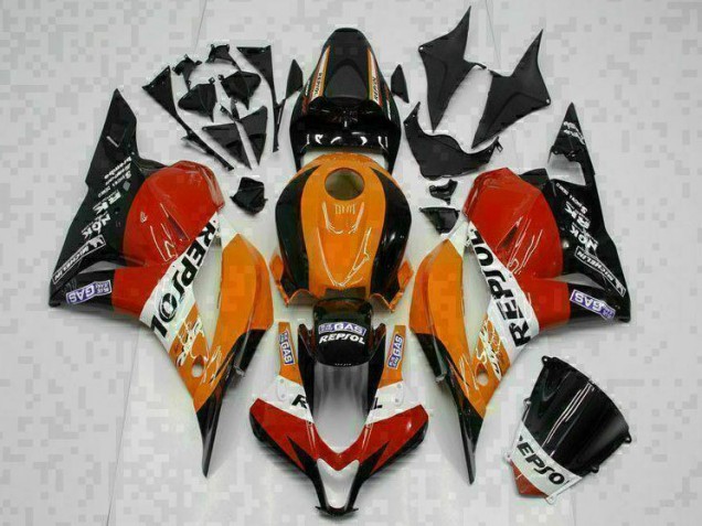 CBR 600 RR 2009-2012 Motorrad Verkleidungen - Orange Repsol CBR 600 RR 2009-2012 Motorrad Verkleidungen - Orange Repsol