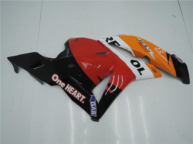 CBR 600 RR 2009-2012 Motorrad Verkleidungen - Orange Rot Schwarz Repsol CBR 600 RR 2009-2012 Motorrad Verkleidungen - Orange Rot Schwarz Repsol