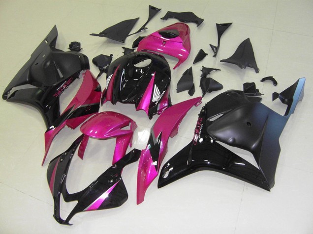 CBR 600 RR 2009-2012 Motorrad Verkleidungen - Rosa Schwarz CBR 600 RR 2009-2012 Motorrad Verkleidungen - Rosa Schwarz
