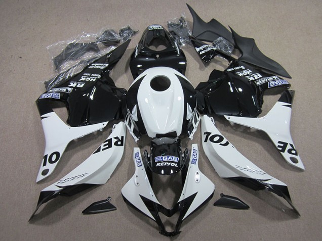 CBR 600 RR 2009-2012 Motorrad Verkleidungen - Schwarz Weiß Repsol CBR 600 RR 2009-2012 Motorrad Verkleidungen - Schwarz Weiß Repsol