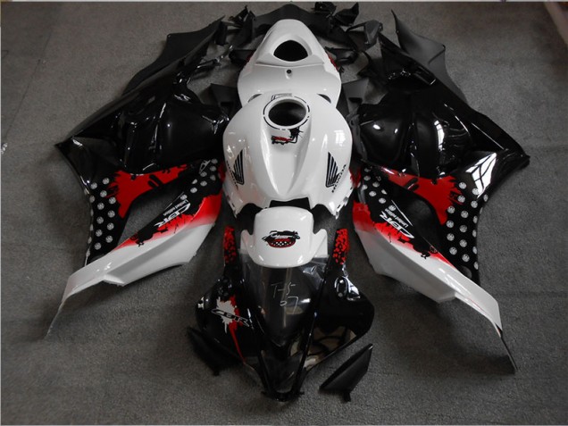 CBR 600 RR 2009-2012 Motorrad Verkleidungen - Schwarz Weiß Rot CBR 600 RR 2009-2012 Motorrad Verkleidungen - Schwarz Weiß Rot