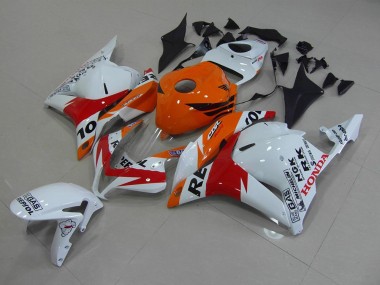 CBR 600 RR 2009-2012 Motorrad Verkleidungen - Weiß Repsol
