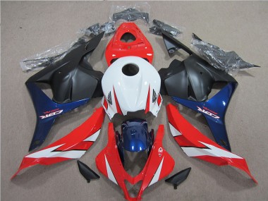 CBR 600 RR 2009-2012 Motorrad Verkleidungen - Weiß Rot Blau