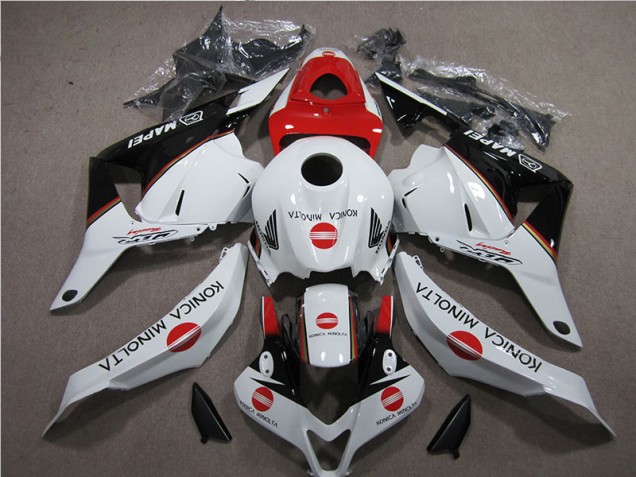 CBR 600 RR 2009-2012 Motorrad Verkleidungen - Weiß Rot Konica Minolta CBR 600 RR 2009-2012 Motorrad Verkleidungen - Weiß Rot Konica Minolta