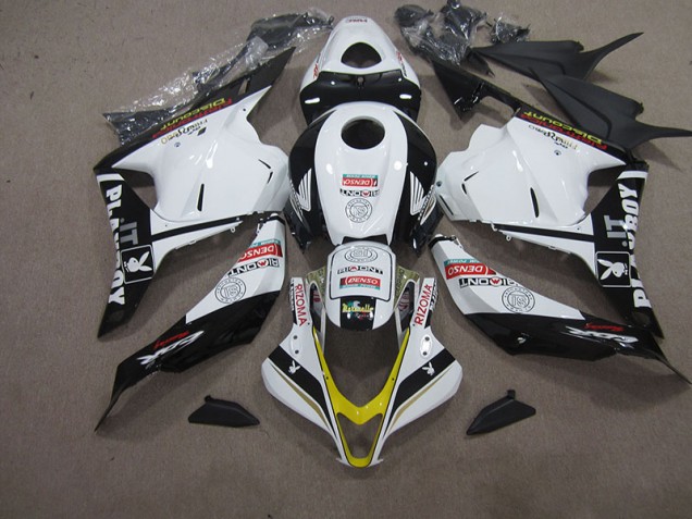 CBR 600 RR 2009-2012 Motorrad Verkleidungen - Weiß Schwarz DENSO RIZOMA CBR 600 RR 2009-2012 Motorrad Verkleidungen - Weiß Schwarz DENSO RIZOMA