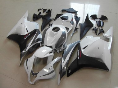 CBR 600 RR 2009-2012 Motorrad Verkleidungen - Weiß Schwarz Grau
