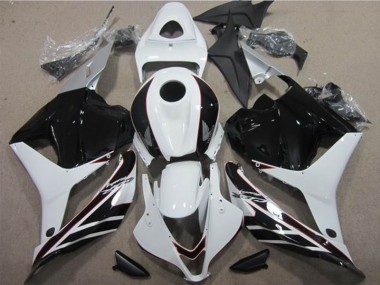 CBR 600 RR 2009-2012 Motorrad Verkleidungen - Weiß Schwarz