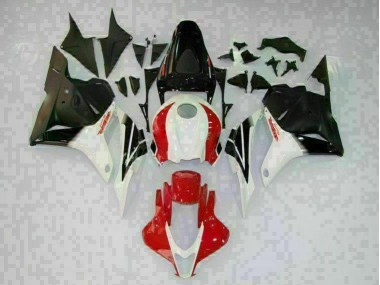 CBR 600 RR 2009-2012 Motorrad Verkleidungen - Weiß Schwarz Rot