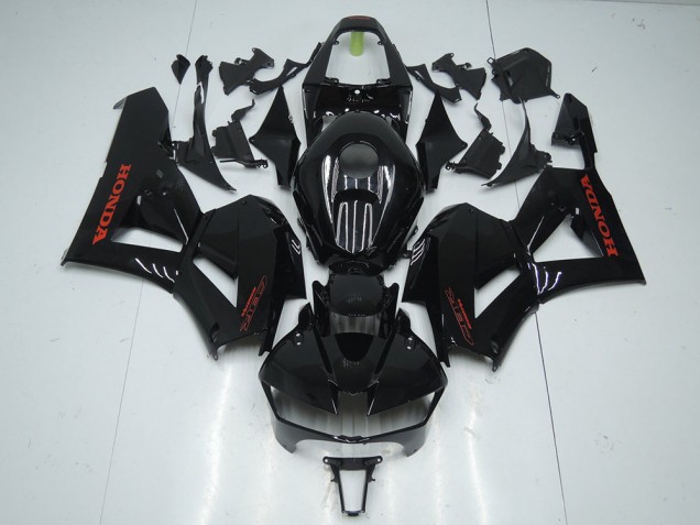 CBR 600 RR 2013-2021 Motorrad Verkleidungen - Glänzend Schwarz mit rotem Aufkleber CBR 600 RR 2013-2021 Motorrad Verkleidungen - Glänzend Schwarz mit rotem Aufkleber