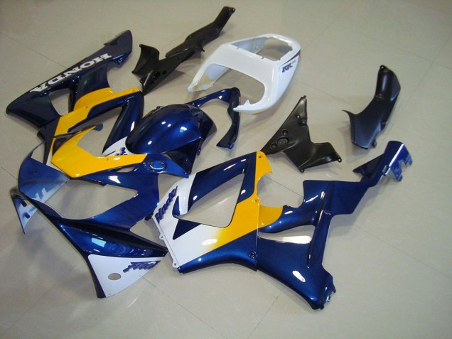 CBR 900 RR 929 2000-2001 Motorrad Verkleidungen - Dunkel blau Gelb Weiß CBR 900 RR 929 2000-2001 Motorrad Verkleidungen - Dunkel blau Gelb Weiß