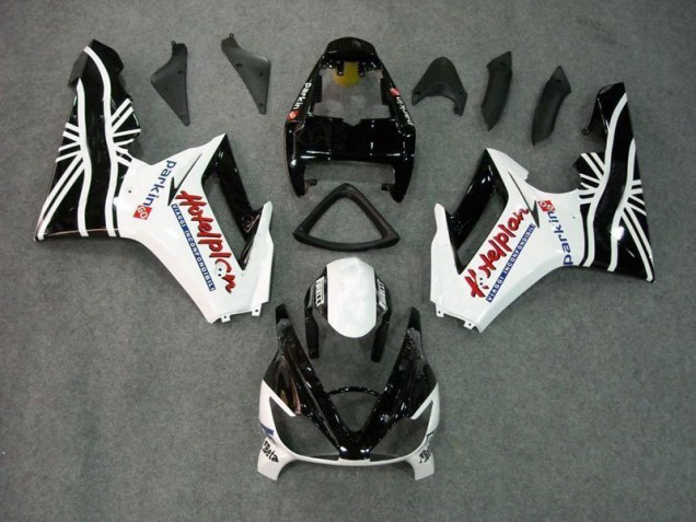 Daytona 675 Triple 2006-2008 Motorrad Verkleidungen - Schwarz Weiß Daytona 675 Triple 2006-2008 Motorrad Verkleidungen - Schwarz Weiß