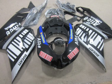 Ducati 1098 2007-2014 Motorrad Verkleidungen - Schwarz Weiß Advance Alice