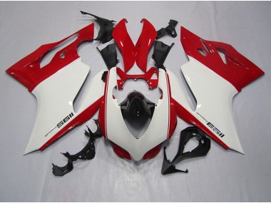 Ducati 1199 2011-2014 Motorrad Vollverkleidung - Weiß Rot