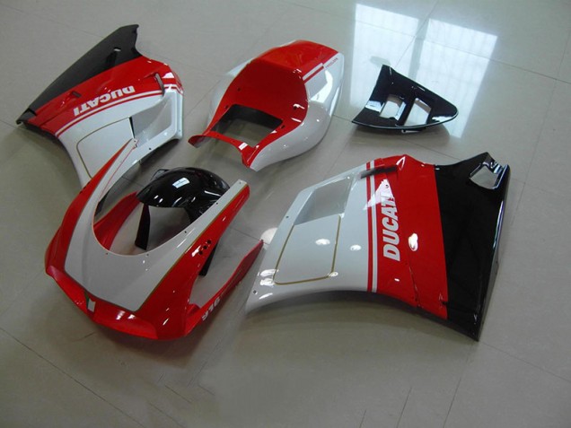 Ducati 748 916 996 996S 1993-2005 Motorrad Verkleidung - Rot Weiß Ducati 748 916 996 996S 1993-2005 Motorrad Verkleidung - Rot Weiß