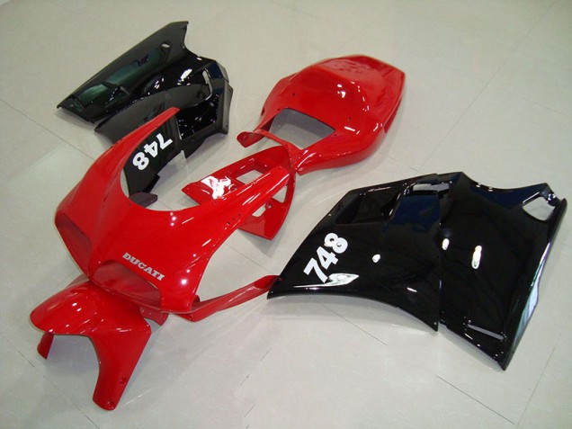 Ducati 748 916 996 996S 1993-2005 Motorrad Verkleidungen - Rot Schwarz Ducati 748 916 996 996S 1993-2005 Motorrad Verkleidungen - Rot Schwarz