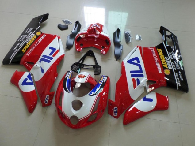 Ducati 749 999 2003-2004 Motorrad Verkleidungen - Rot Fila Ducati 749 999 2003-2004 Motorrad Verkleidungen - Rot Fila